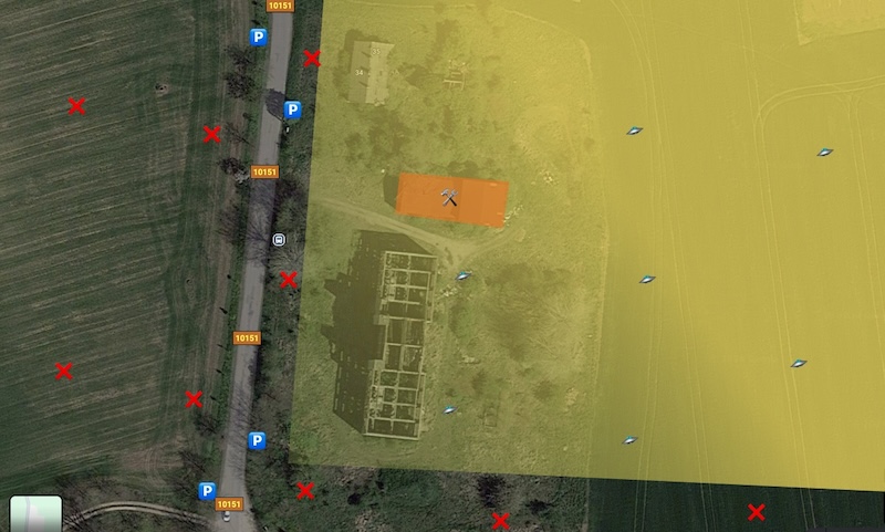 mapa eventu letova zona 